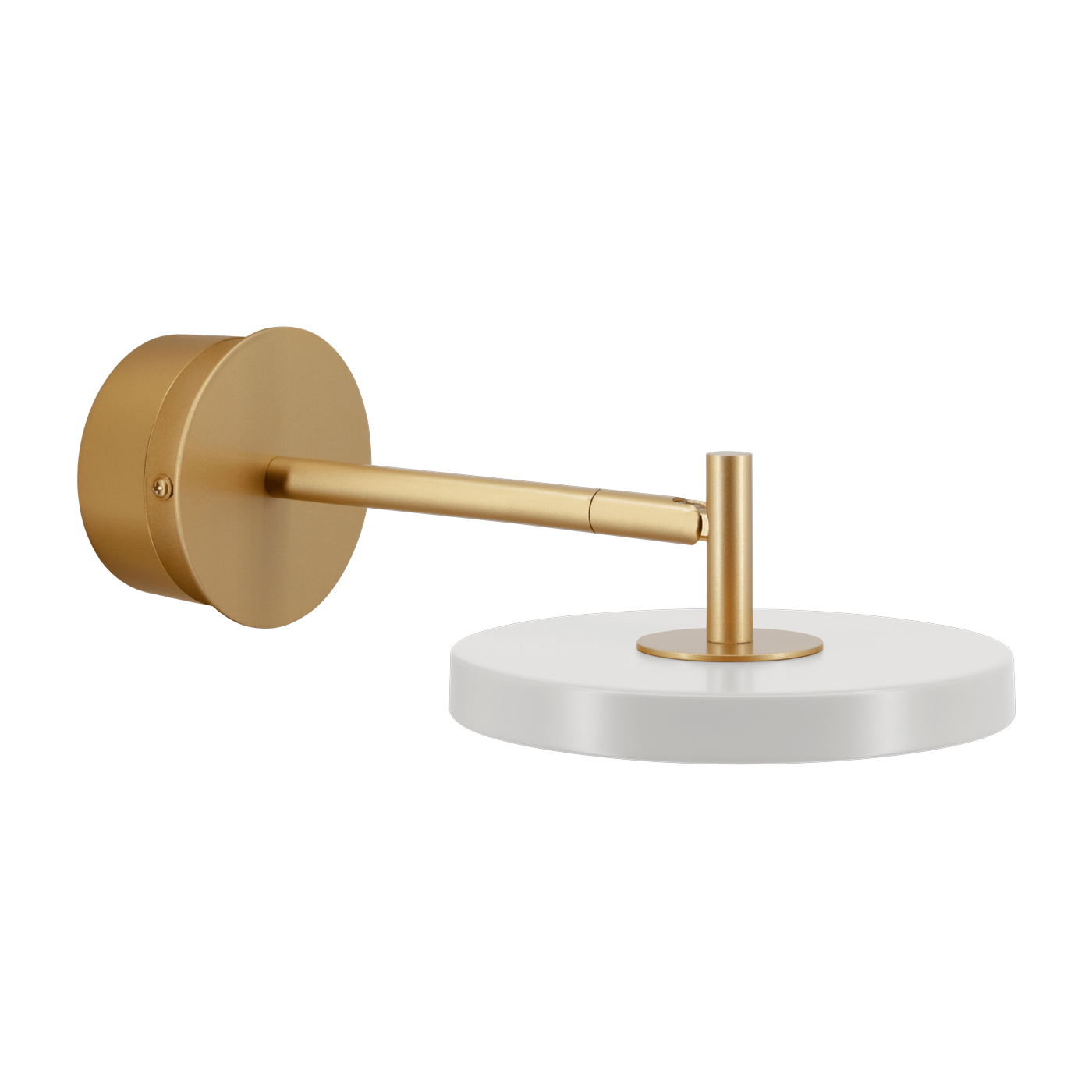 Led wall light in brass and grey steel mist 25cm Short Astéria - Umage