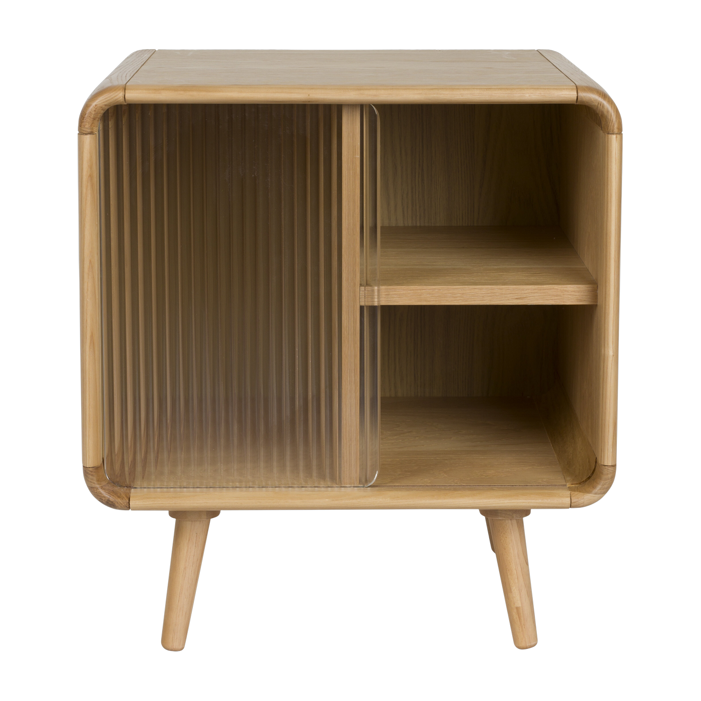 Natural wood bedside table 40x50x55cm Rise - Zuiver