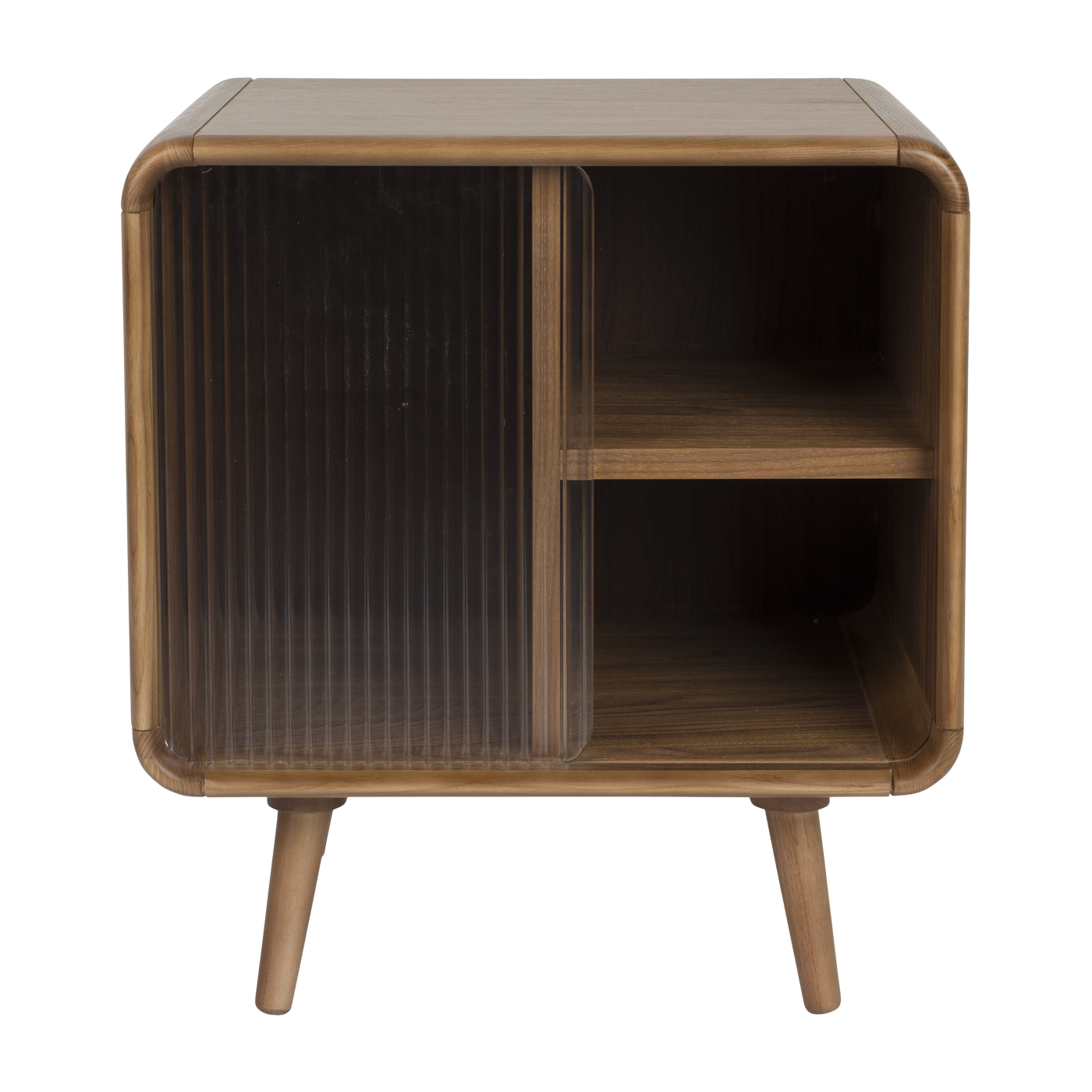 Dark wood bedside table 40x50x55cm Rise - Zuiver