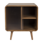 Dark wood bedside table 40x50x55cm Rise - Zuiver