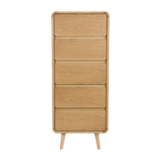 Commode en bois naturel 40x45x112cm Rise - Zuiver