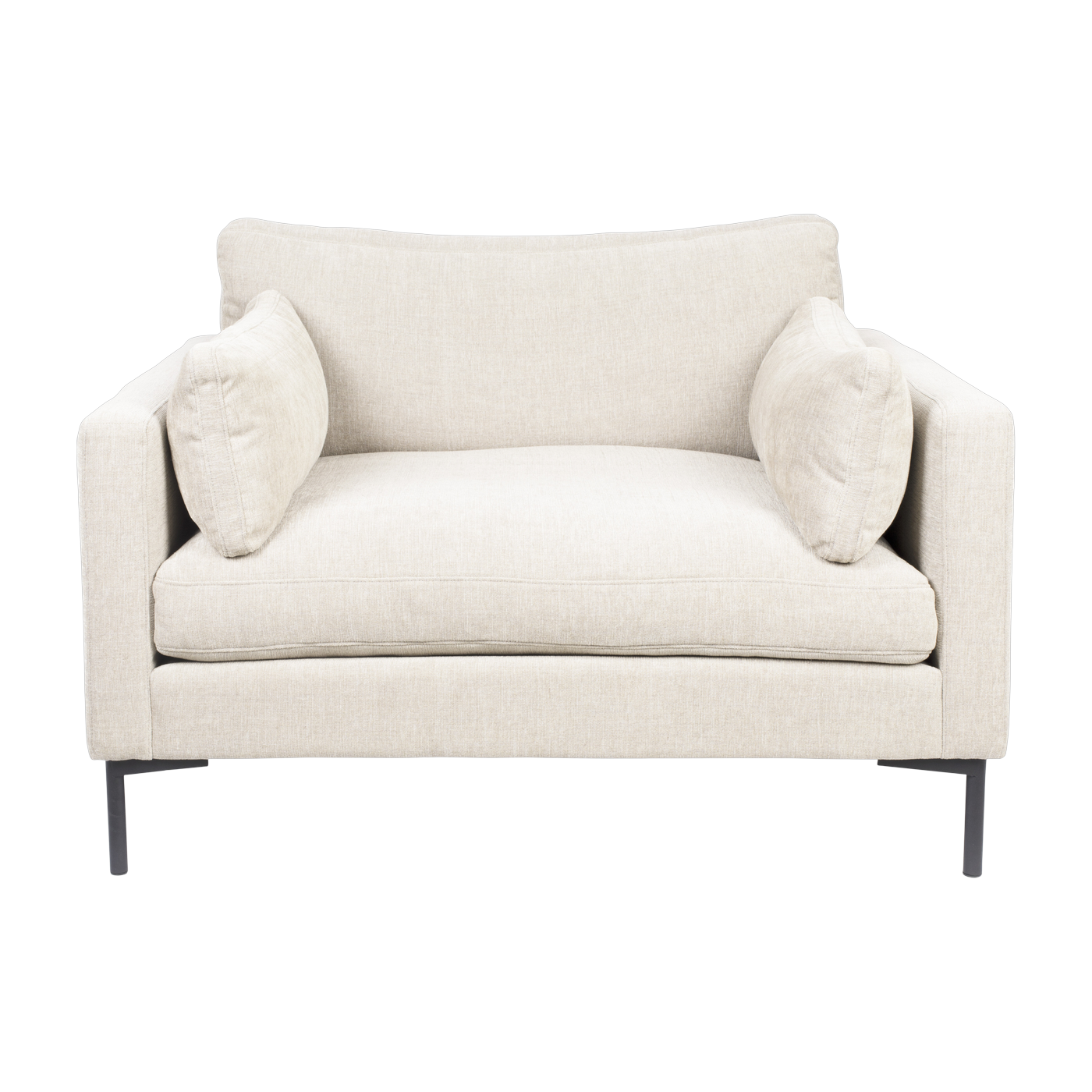 Stoffsessel beige 101x125x82cm Summer Love Seat -. Zuiver
