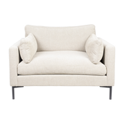 Sillón de tela beige 101x125x82cm Summer Love Seat - Zuiver