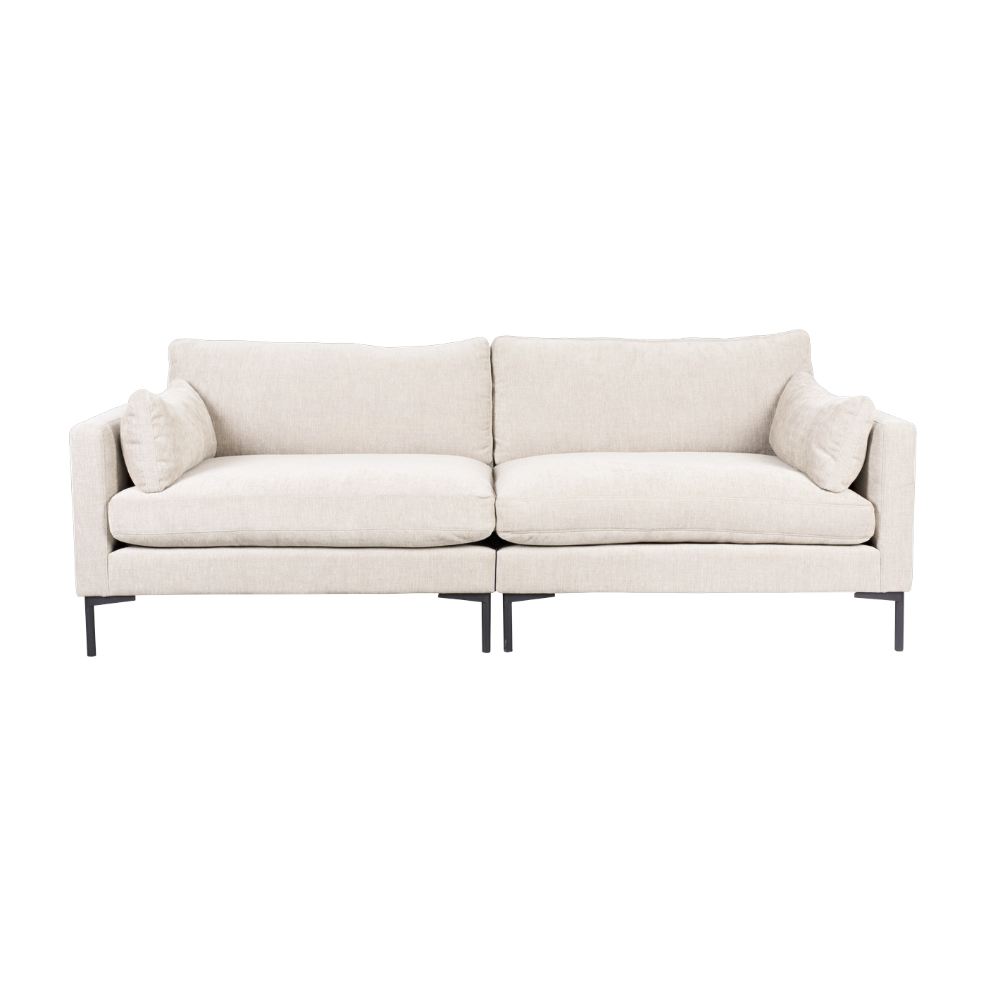 Canapé 3 places en tissu beige 101x230x82cm Summer Sofa - Zuiver
