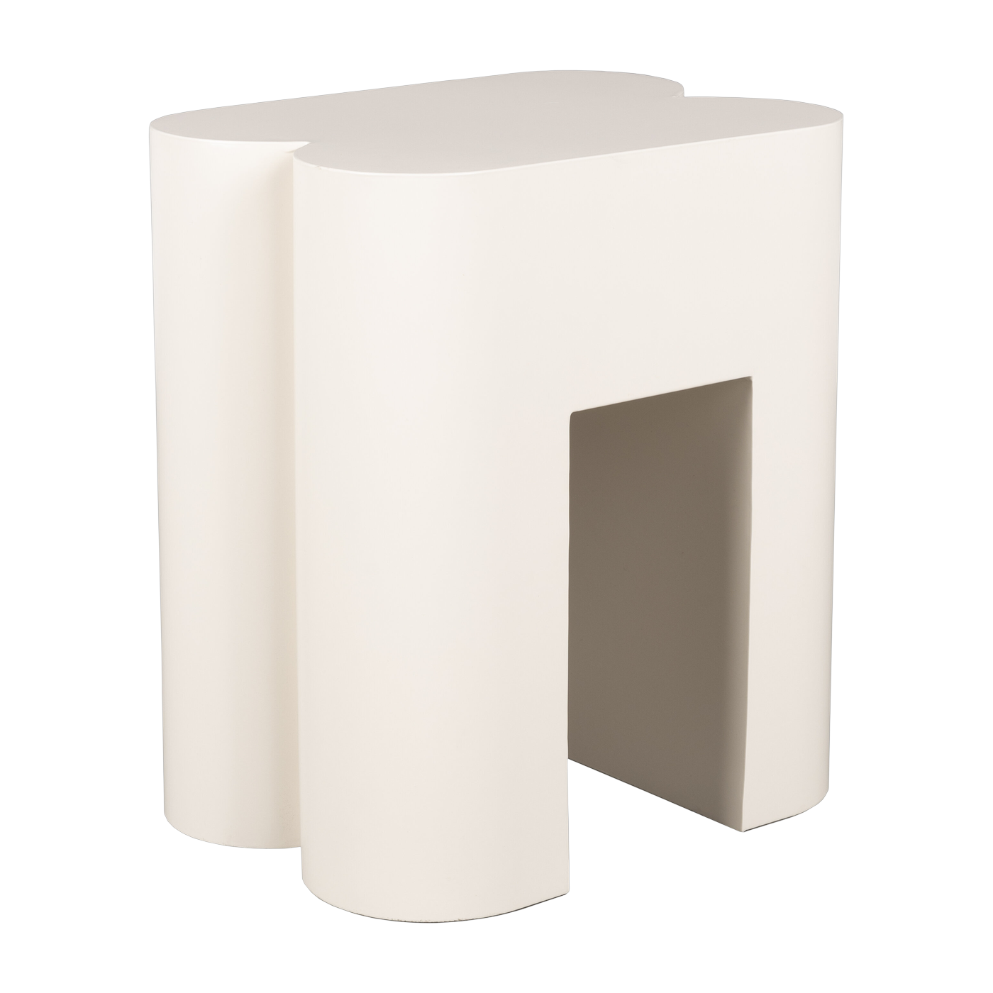 Eisenhocker beige 40x40x45cm Shape - - Zuiver