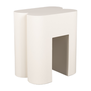 Taburete de hierro beige 40x40x45cm Shape - Zuiver