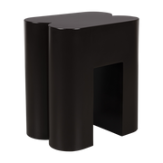 Dark brown iron stool 40x40x45cm Shape - Zuiver