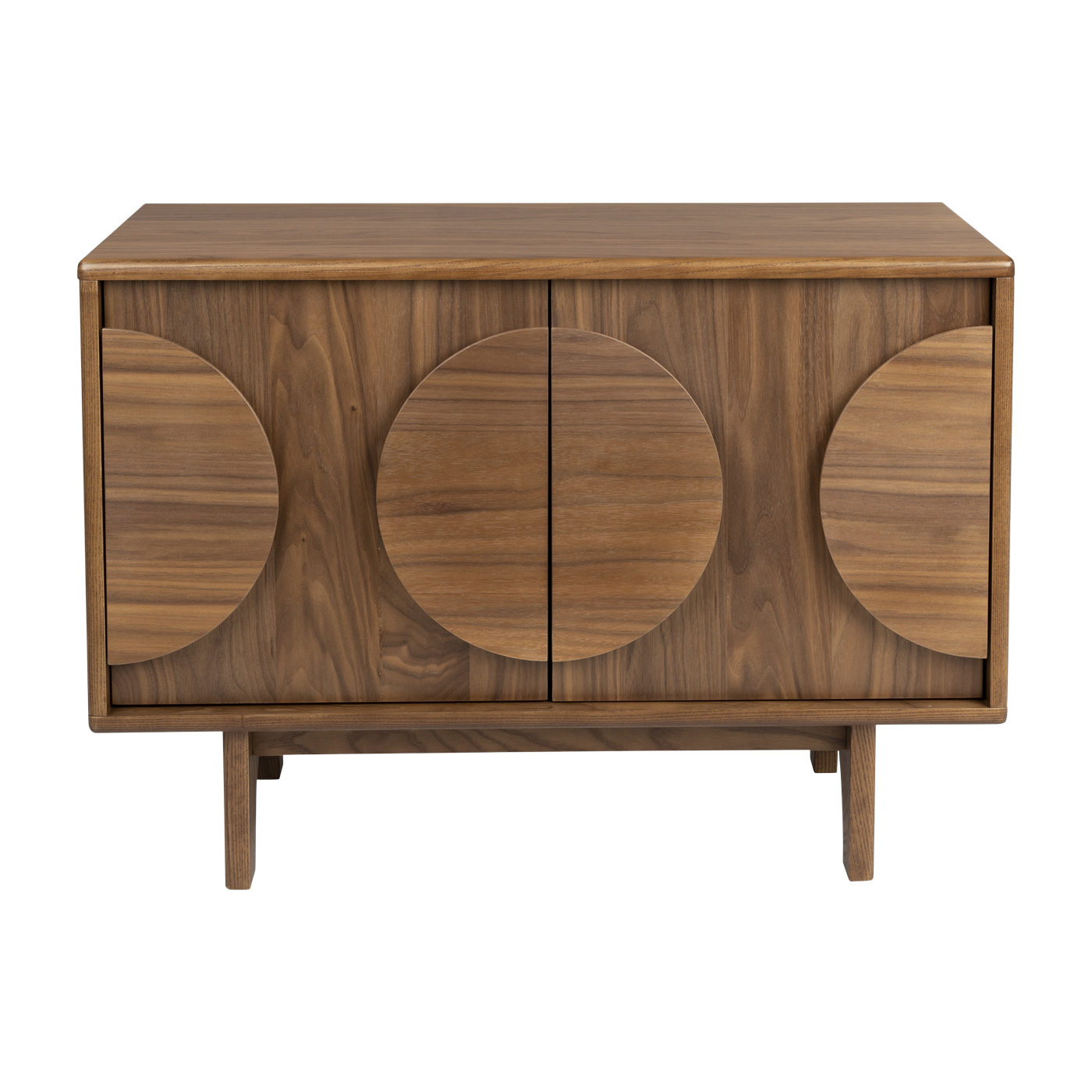 Credenza a 2 ante in noce 40x82x58cm Groove - Zuiver