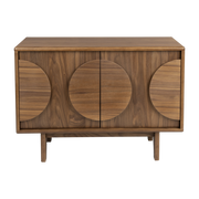 Credenza a 2 ante in noce 40x82x58cm Groove - Zuiver