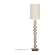 Lampada da terra Brew in ceramica e tessuto - beige Zuiver