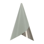 Lampshade in silver aluminium and olive Cornet - Umage