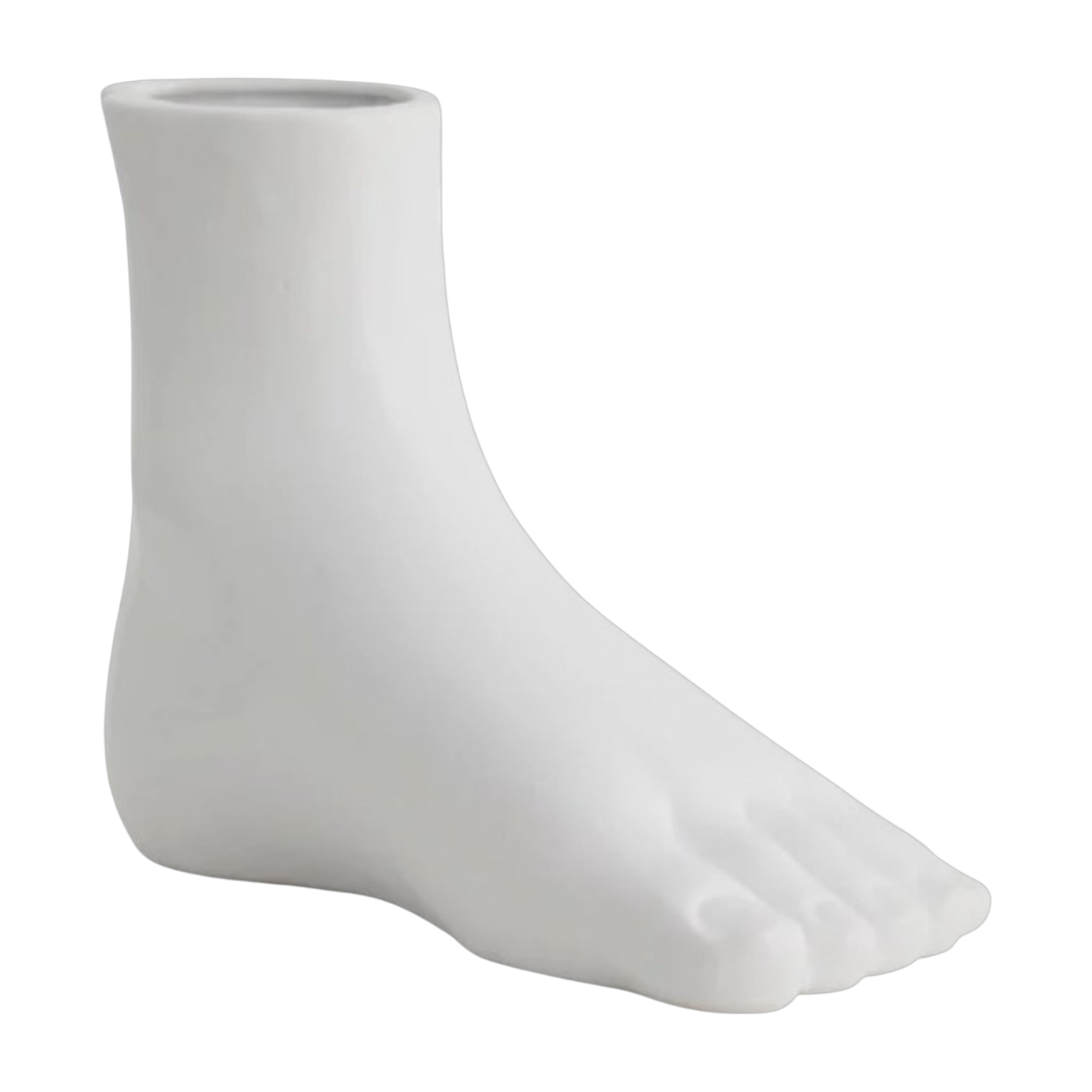 Vase pieds en céramique blanc 12cm - Nordal