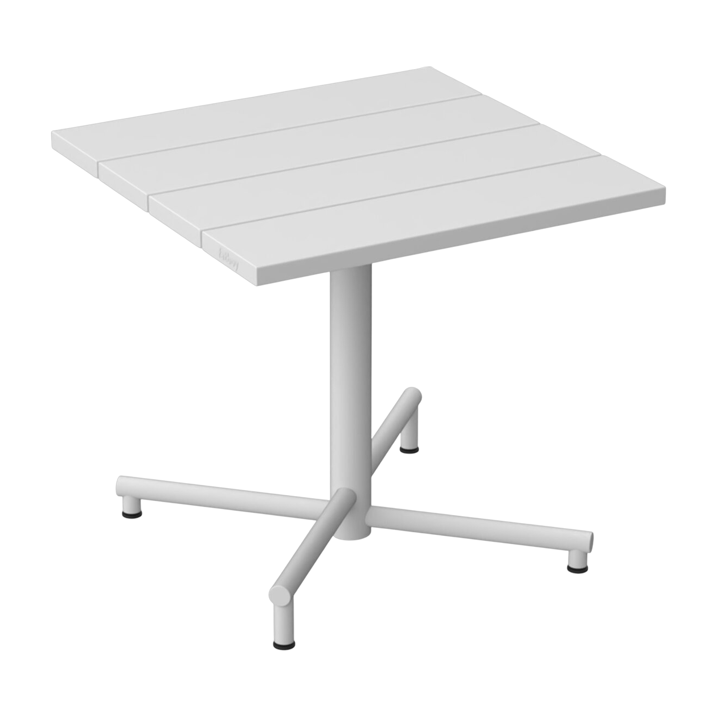 Tavolo quadrato da giardino Fred's in alluminio grigio 80x76cm - Fatboy