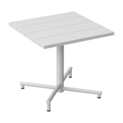 Table de jardin carrée en aluminium gris clair 80x76cm Fred's - Fatboy