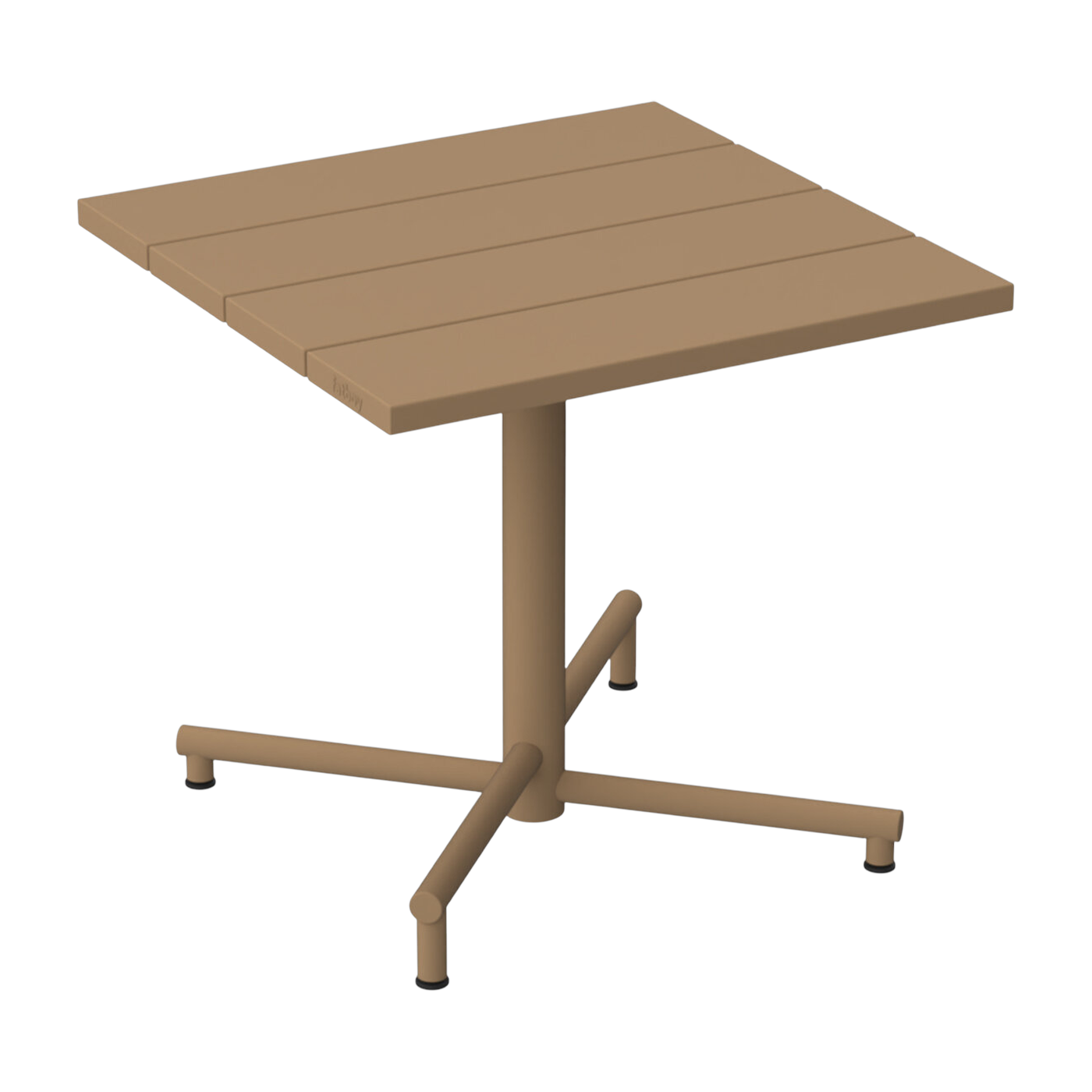 Tavolo da giardino Fred's Square in alluminio moka 80x76cm - Fatboy