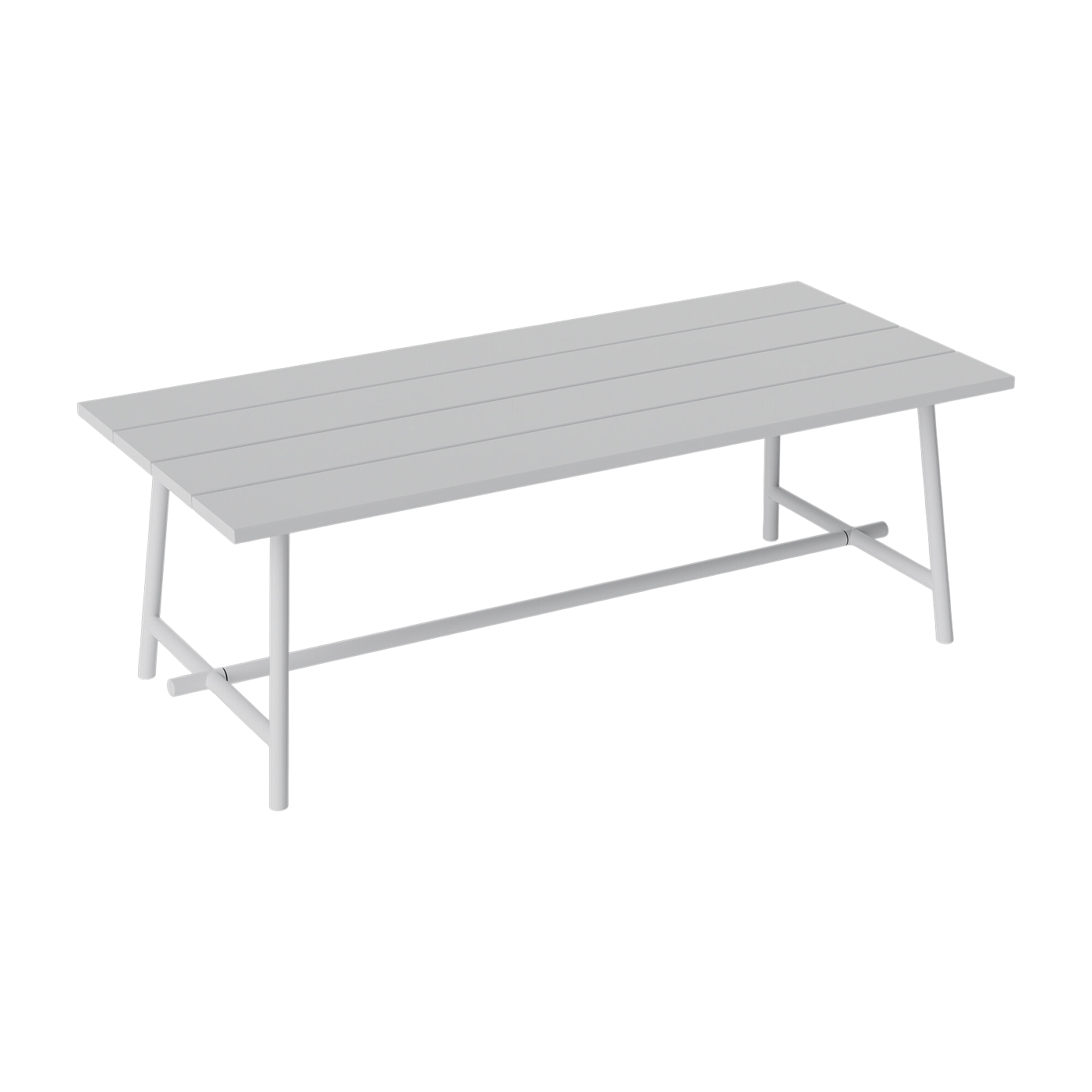 Tavolo da giardino rettangolare in alluminio gris clair 220x100x76cm Fred's - Fatboy