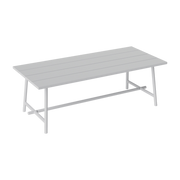 Table de jardin rectangulaire en aluminium gris clair 220x100x76cm Fred's - Fatboy