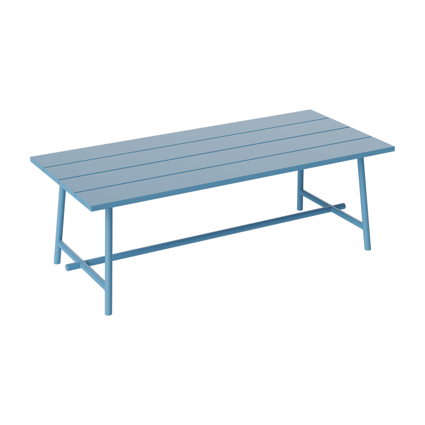 Tavolo da giardino rettangolare in alluminio blu 220x100x76cm Fred's - Fatboy