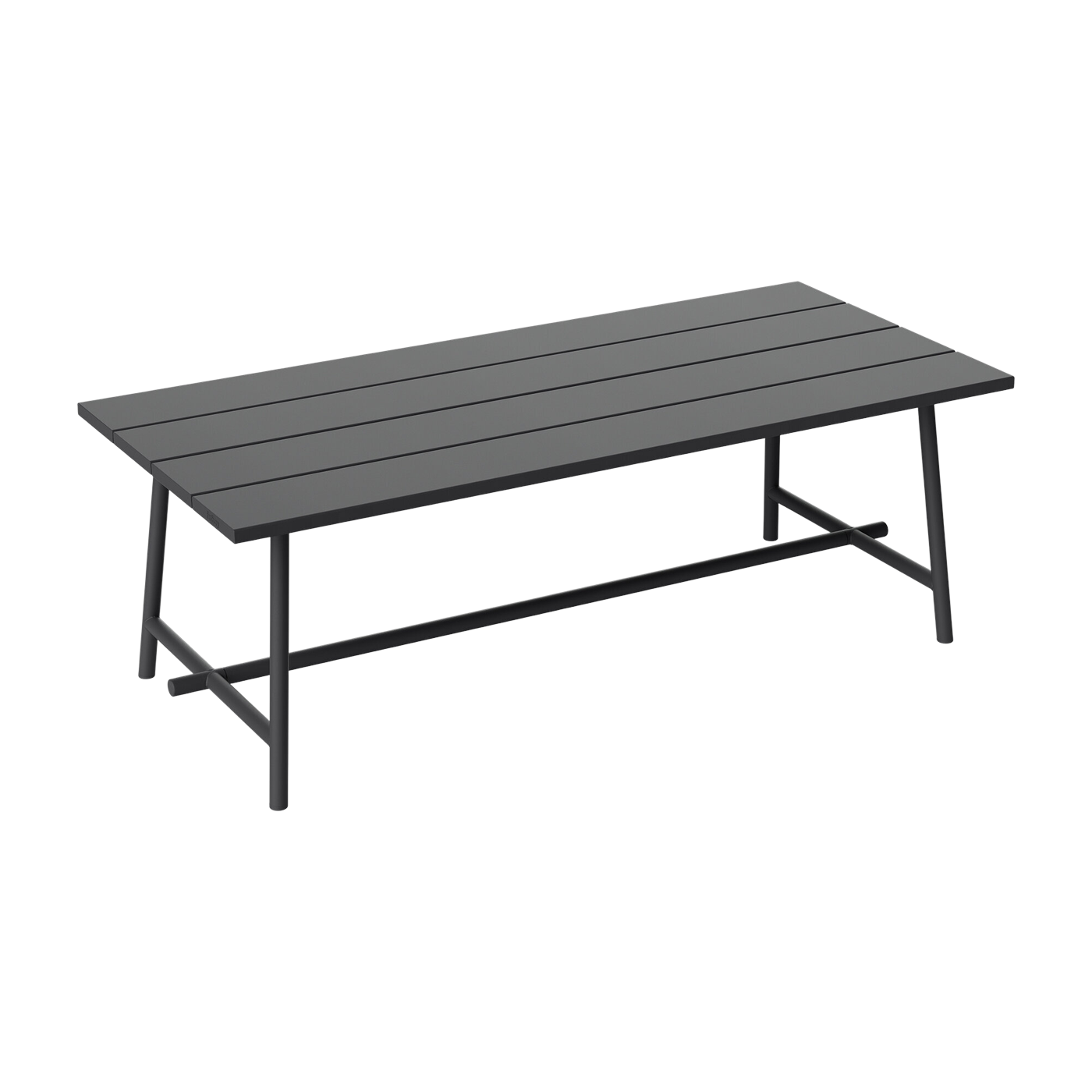Tavolo da giardino rettangolare in alluminio antracite 220x100x76cm Fred's - Fatboy