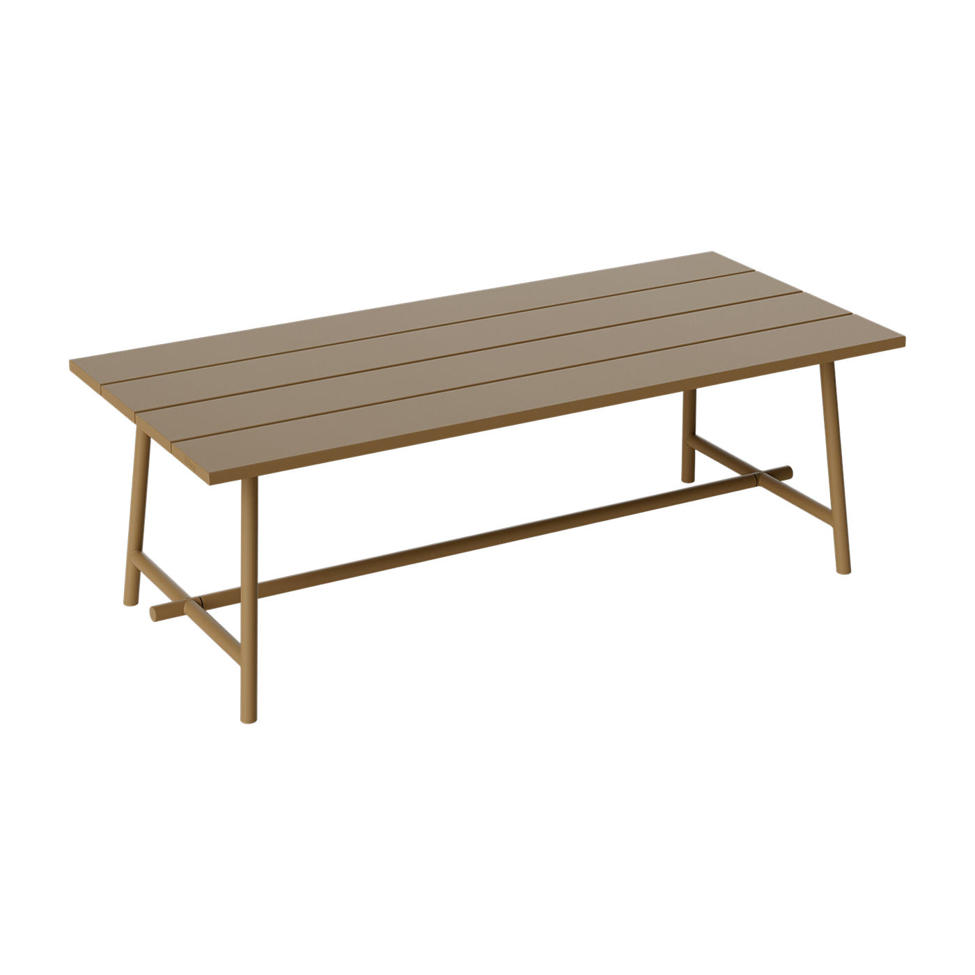 Tavolo da giardino rettangolare in alluminio moka 220x100x76cm Fred's - Fatboy