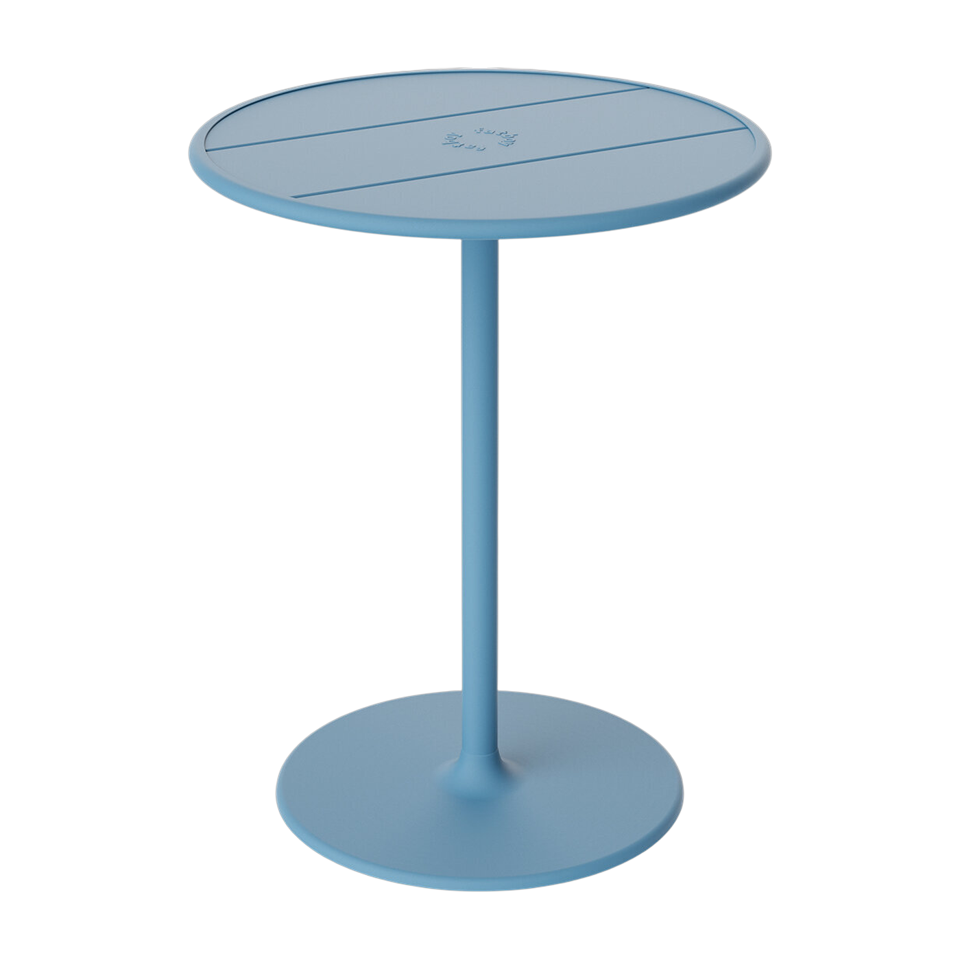 Tavolo da giardino ronde in alluminio blu 60x76cm Fred's - Fatboy