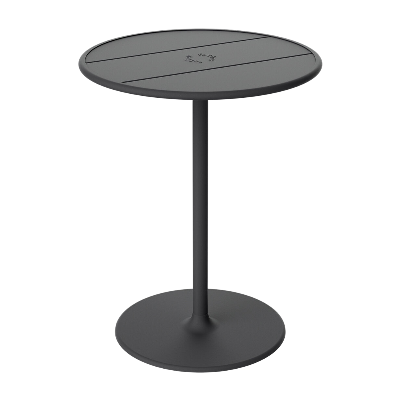Tavolo da giardino ronde in alluminio antracite 60x76cm Fred's - Fatboy