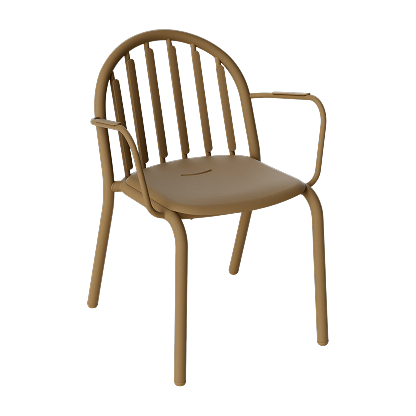 Poltrona da giardino con braccioli in alluminio moka 60x59x80cm Fred's - Fatboy