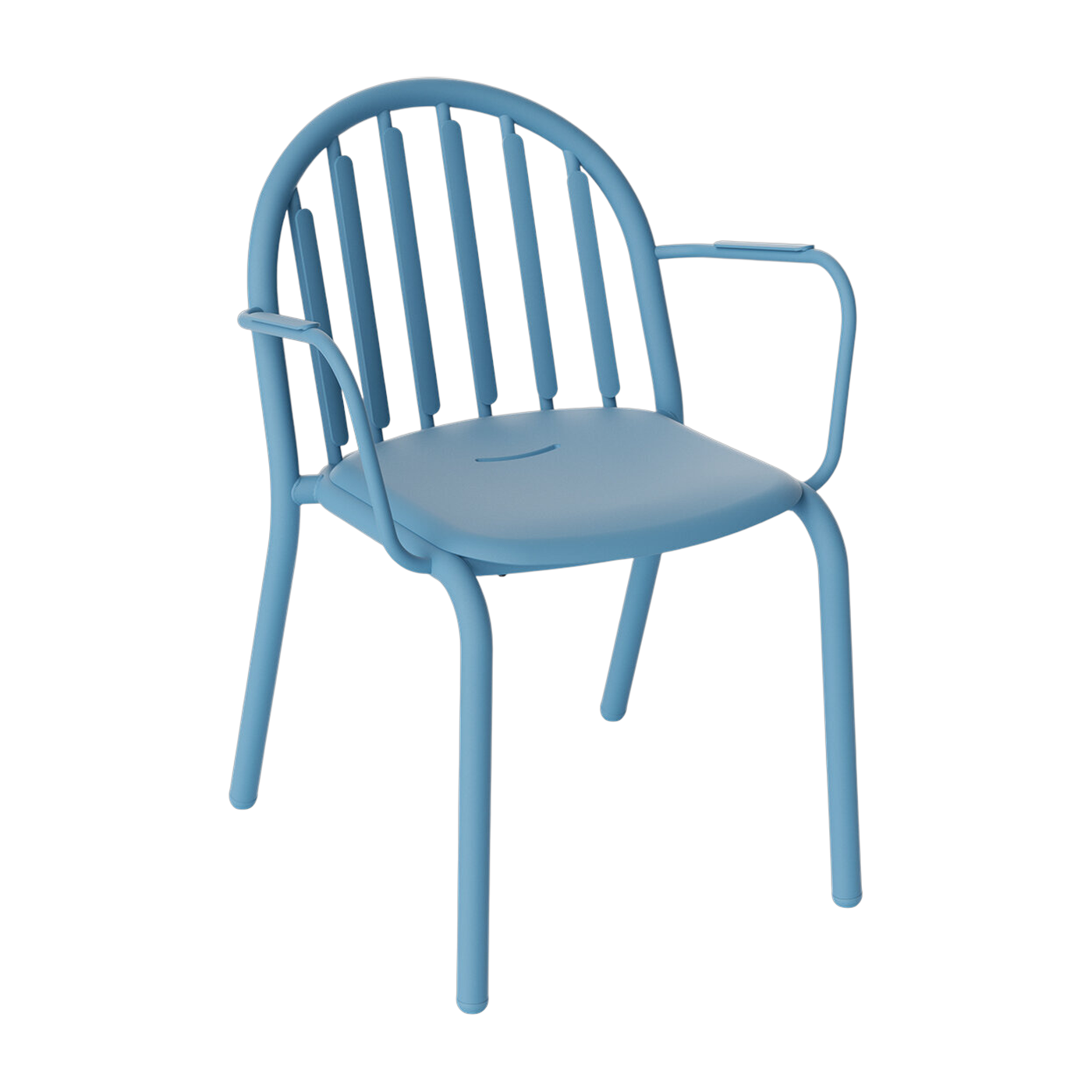 Poltrona da giardino con braccioli in alluminio blu 60x59x80cm Fred's - Fatboy