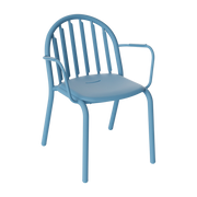 Poltrona da giardino con braccioli in alluminio blu 60x59x80cm Fred's - Fatboy