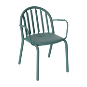 Poltrona da giardino con braccioli in alluminio color salvia scuro 60x59x80cm Fred's - Fatboy
