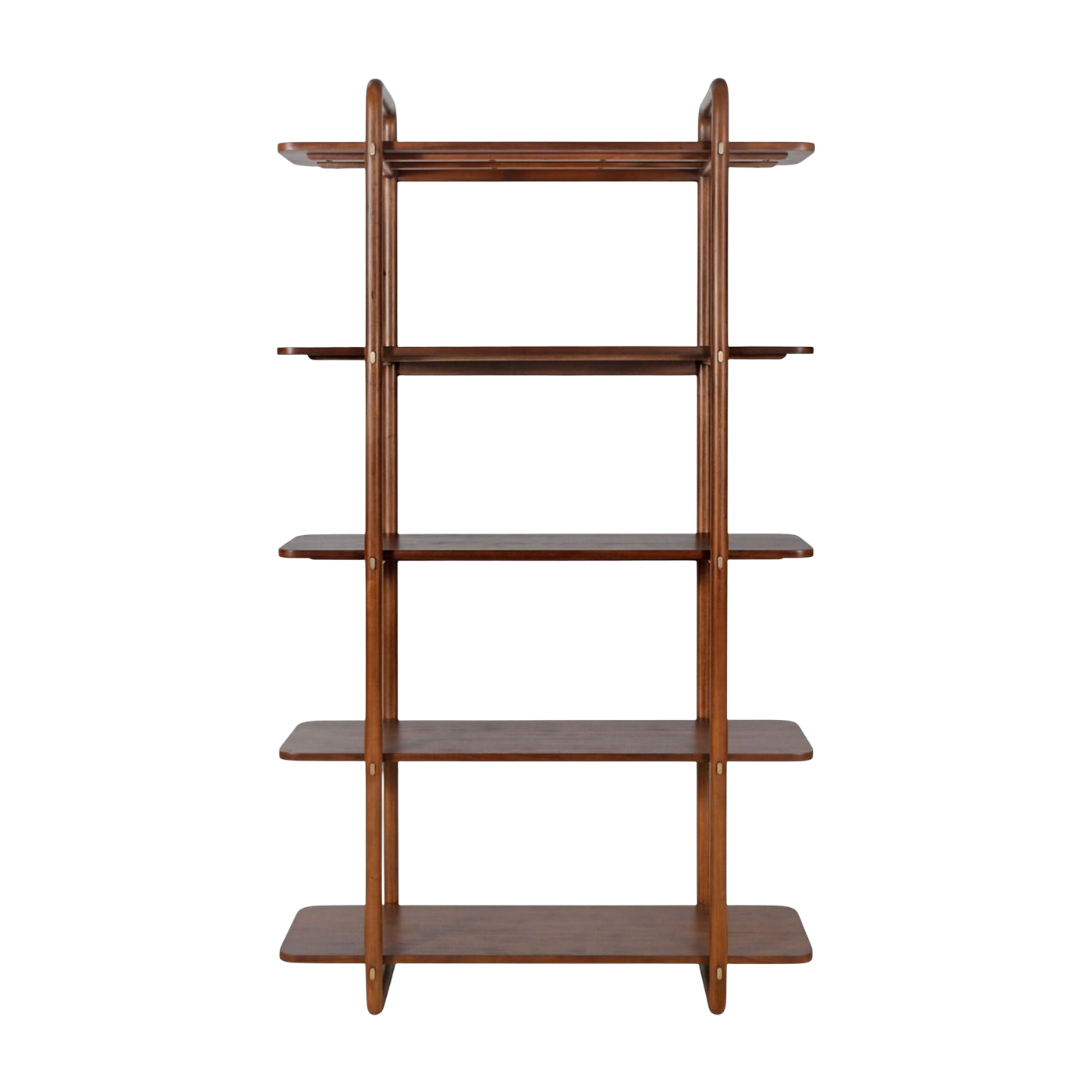 Estantería de madera de caoba 120x42x210cm Khami - Versmissen