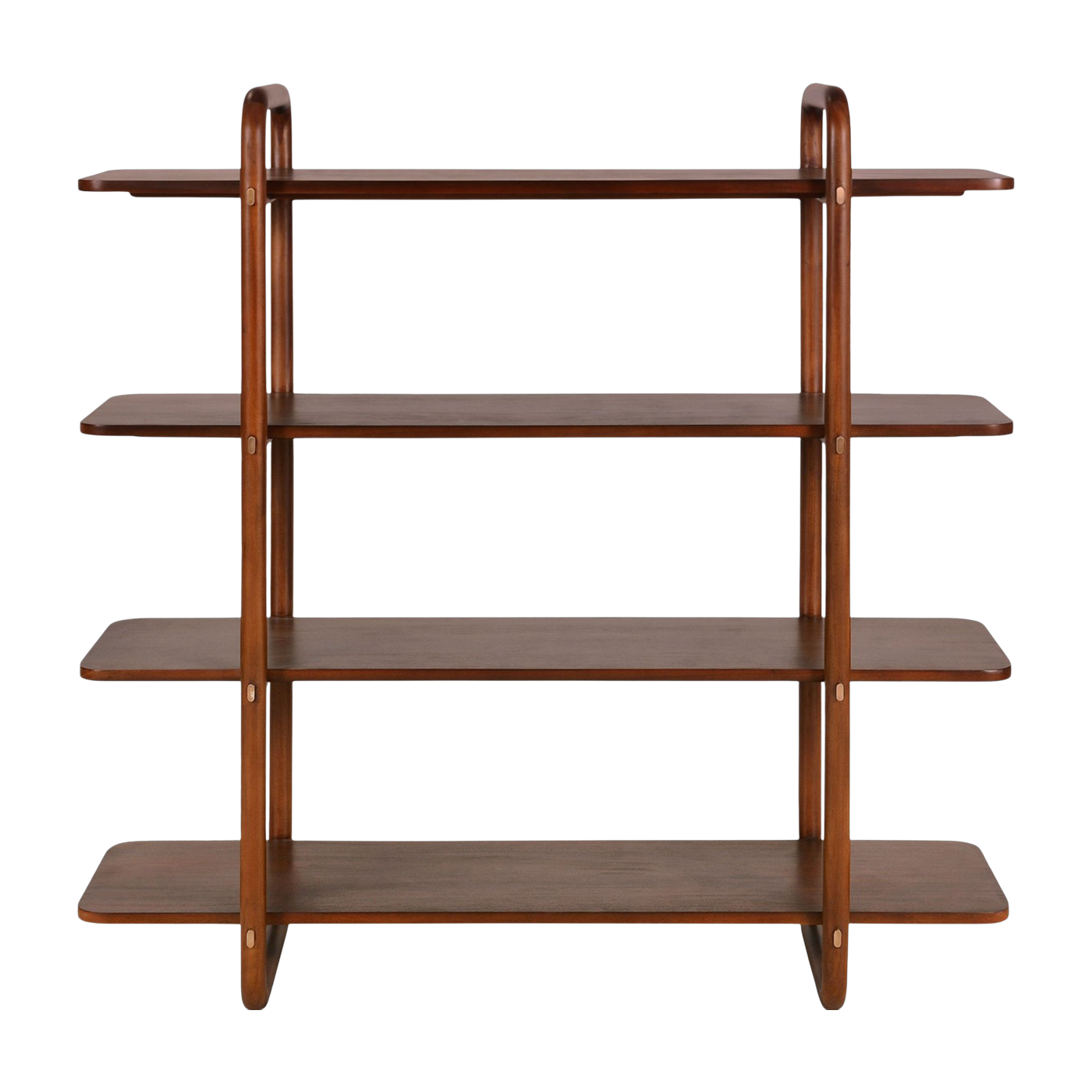 Estantería de madera de caoba 140x42x140cm Khami - Versmissen