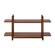 Etagère rectangulaire en bois de mahogany 120x30x67cm Khami - Versmissen
