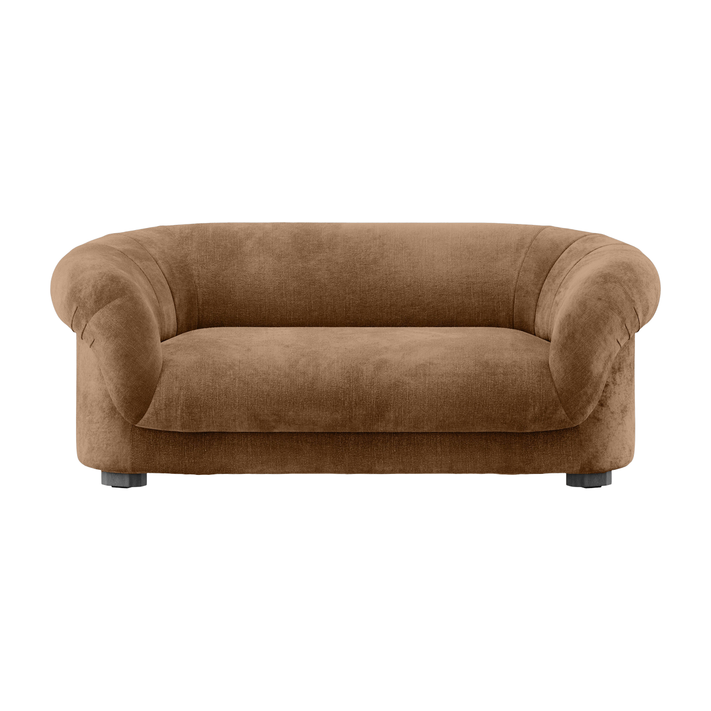 Divano a 2 posti in tessuto marrone 189x97x73cm Lancaster - Versmissen