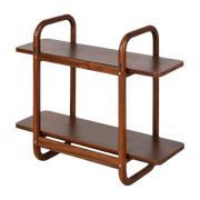 Estantería de madera de caoba 80x30x67cm Khami - Versmissen