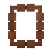 Miroir rectangulaire en bois de mahogany 68x84cm Raba - Versmissen