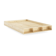 Natural pine wood box spring 140x200cm Merge - Karup Design