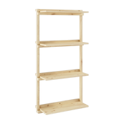 Scaffale da parete in pino naturale 66x127cm Groove - Karup Design
