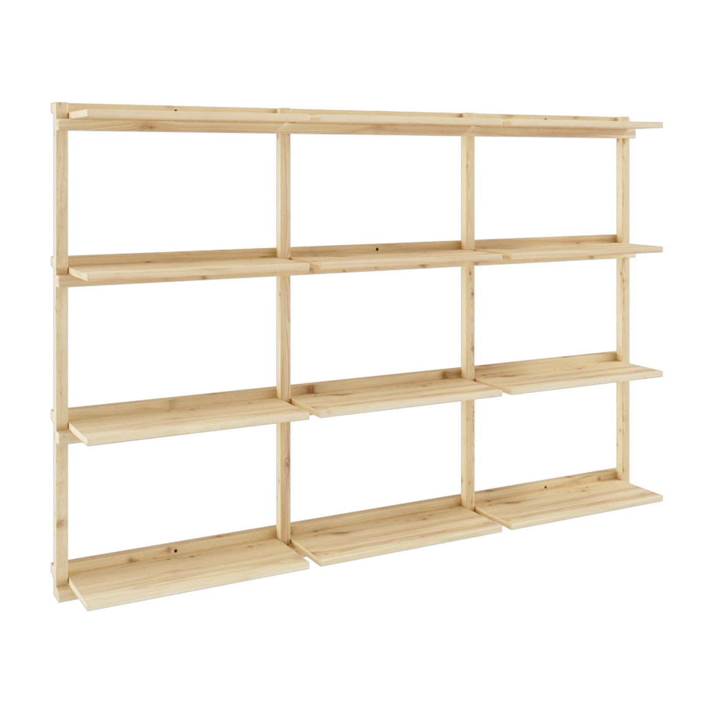 Étagère murale en pin naturel 192x127cm Groove - Karup Design