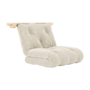 Fauteuil convertible en polyester ivoire 75x200cm Hooked - Karup Design
