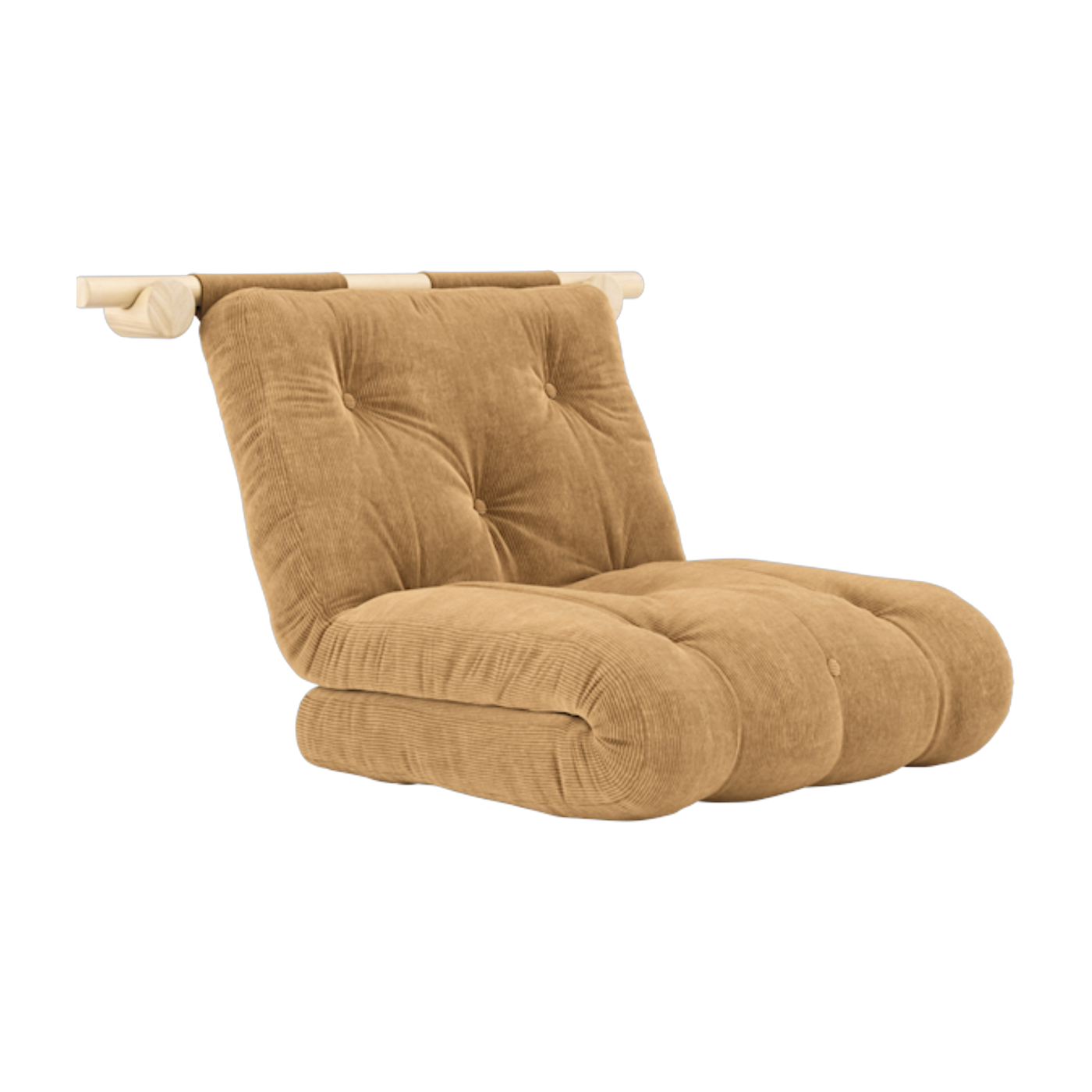 Schlafsessel aus Polyester tonbraun 75x200cm Hooked - Karup Design