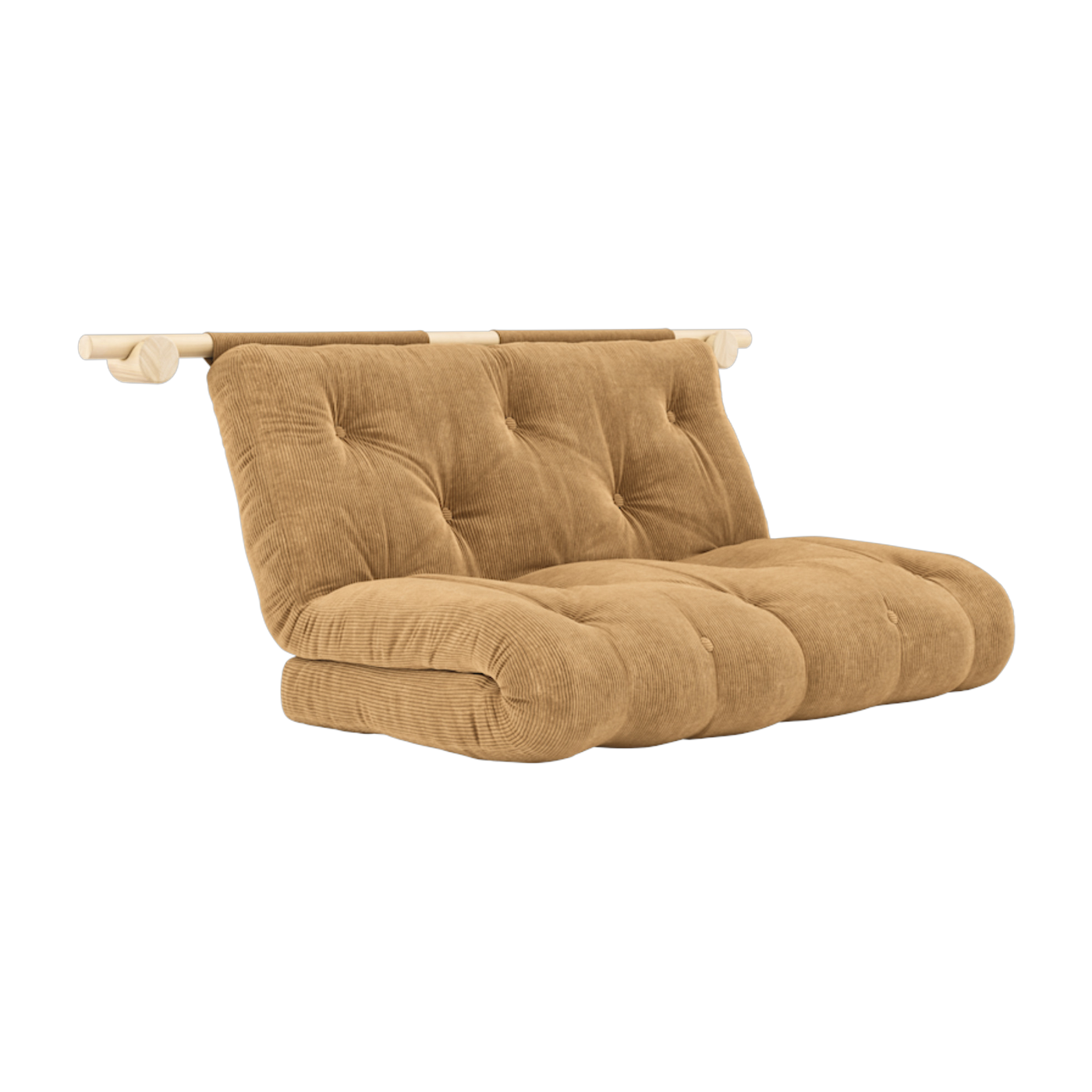 Canapé convertible en polyester argile brune 135x200cm Hooked - Karup Design