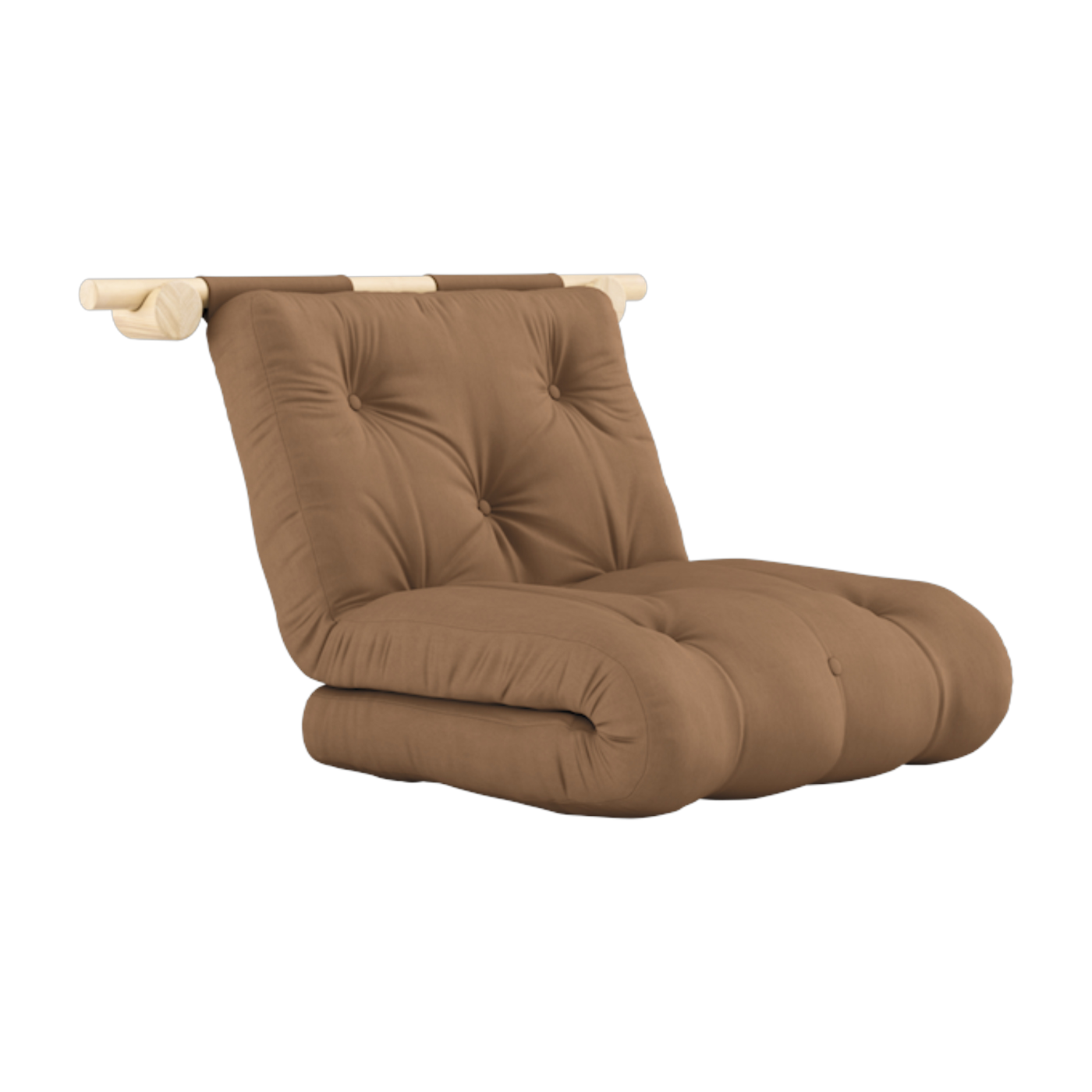 Schlafsessel aus Baumwolle Mokka 75x200cm Hooked - Karup Design