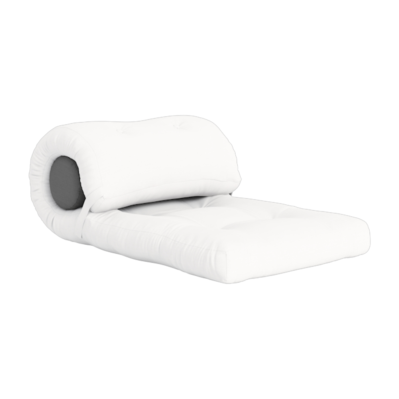 Sillón convertible de exterior acrílico dralón blanco 70x40cm Wrap Out - Karup Design