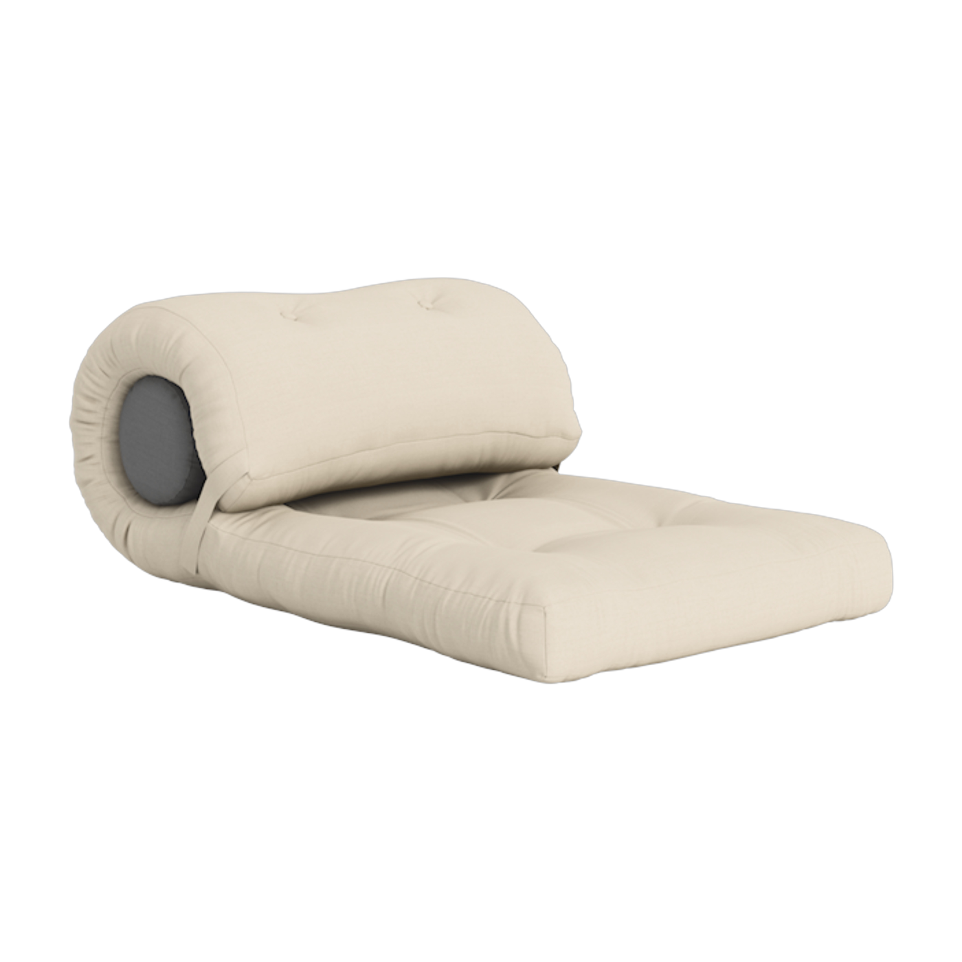 Sillón convertible de exterior acrílico dralón beige 70x40cm Wrap Out - Karup Design