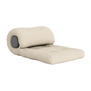 Poltrona trasformabile per esterni in acrilico dralon beige 70x40cm Wrap Out - Karup Design