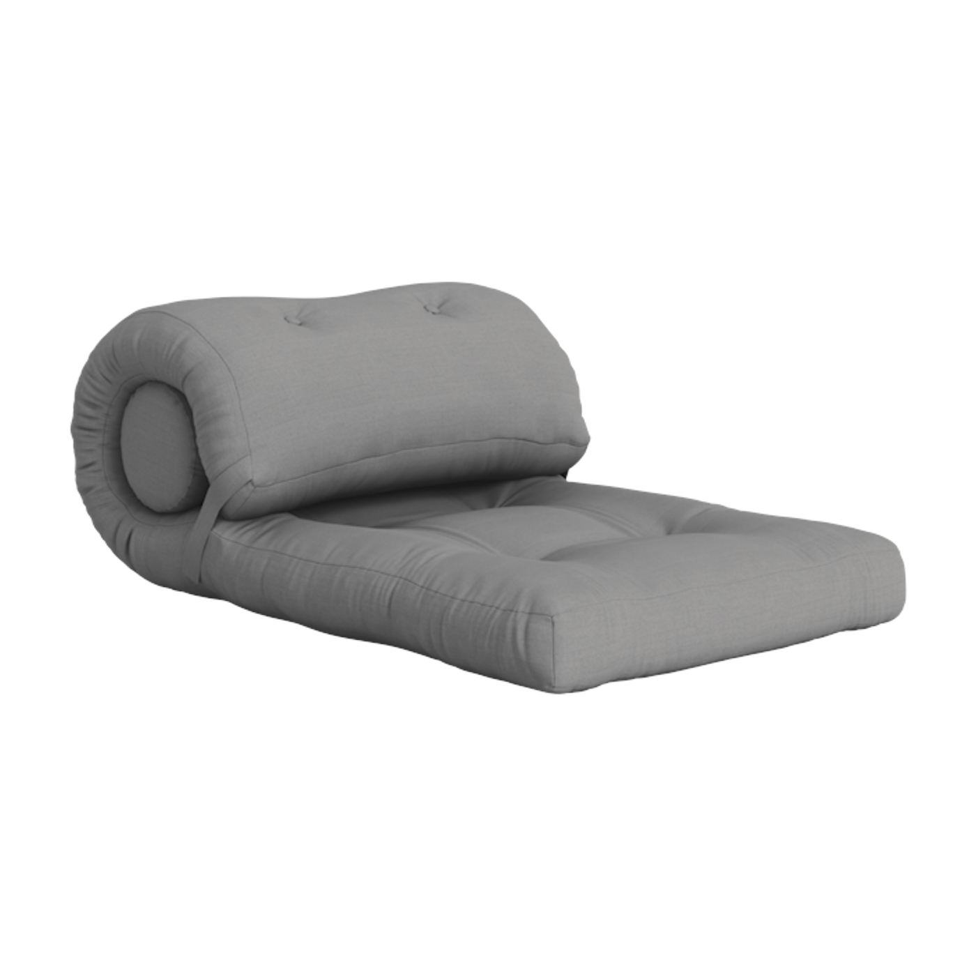 Sillón convertible de exterior acrílico dralón gris oscuro 70x40cm Wrap Out - Karup Design