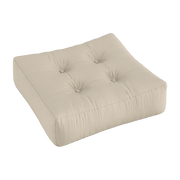 Beige dralon acrylic outdoor pouffe 70x22cm More Pouf Out - Karup Design