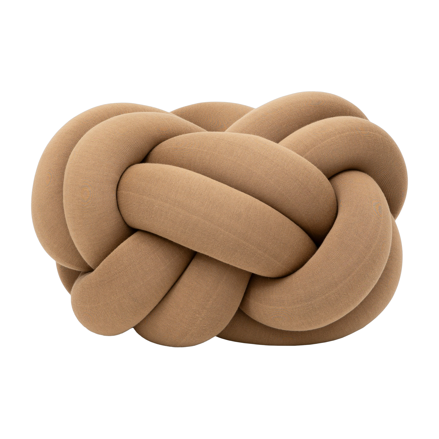 Pouf en tissu marron Knot XL - Design House Stockholm
