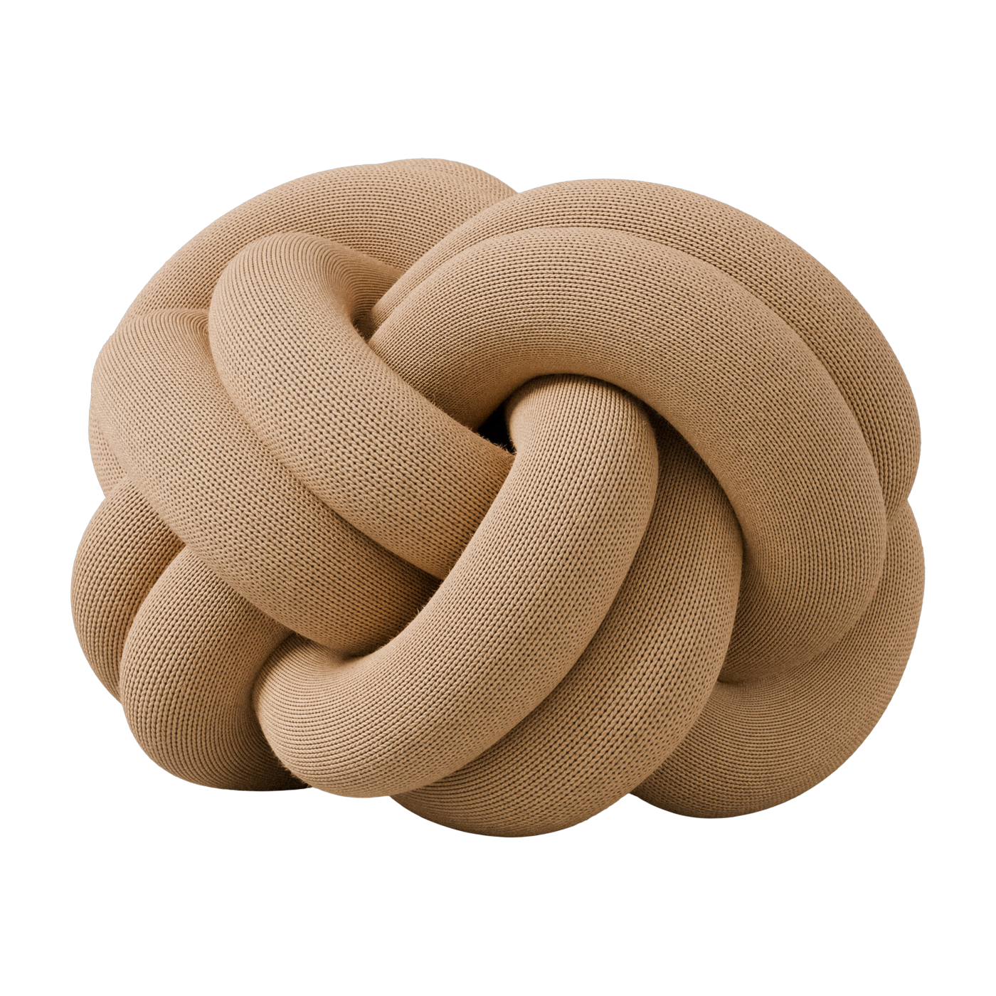Coussin en tissu marron Knot - Design House Stockholm